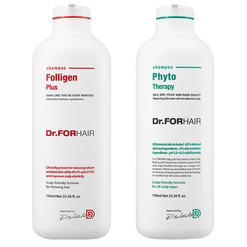 닥터포헤어 폴리젠 플러스 샴푸 750ml + 피토테라피 샴푸 750ml, 1세트
