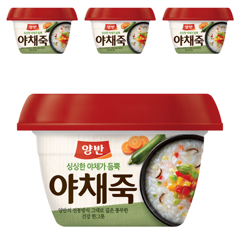 양반 야채죽, 287.5g, 4개