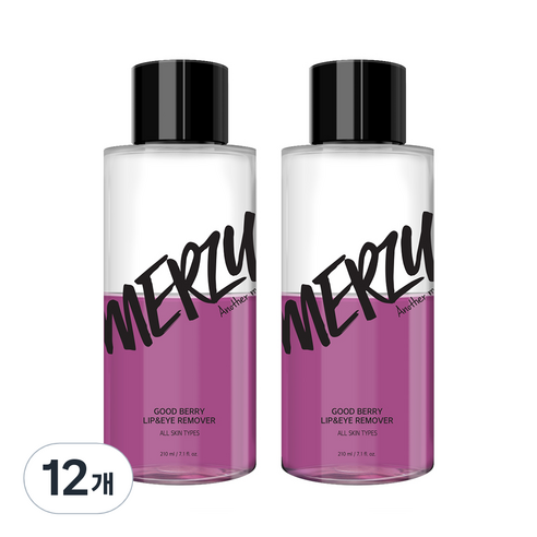 머지 굿 베리 립 앤 아이 리무버, 210ml, 12개