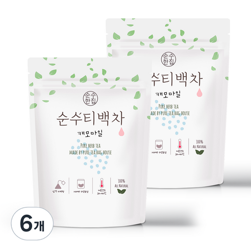 순수한집 캐모마일 삼각티백, 1g, 50개입, 6개
