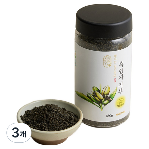 지리산처럼 흑임자가루, 150g, 3개