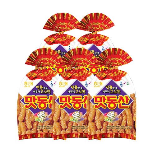 해태제과 맛동산, 90g, 5개