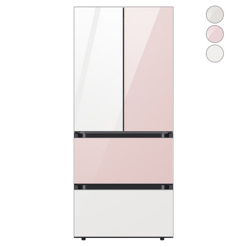 [색상선택형] 삼성전자 비스포크 키친핏 김치냉장고 플러스 방문설치, 글램 핑크