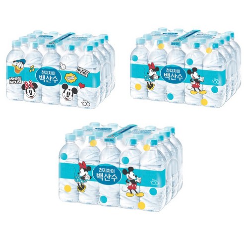 백산수 무라벨 생수, 330ml, 60개