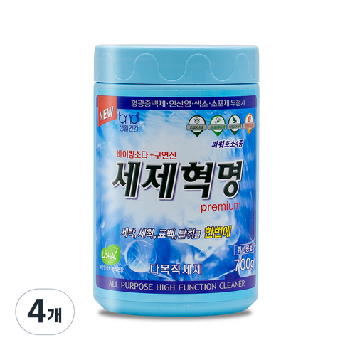 세제혁명 프리미엄, 700g, 4개