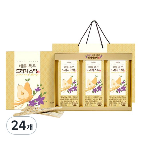 위블리즈 배를 품은 도라지스틱 진, 120g, 24개