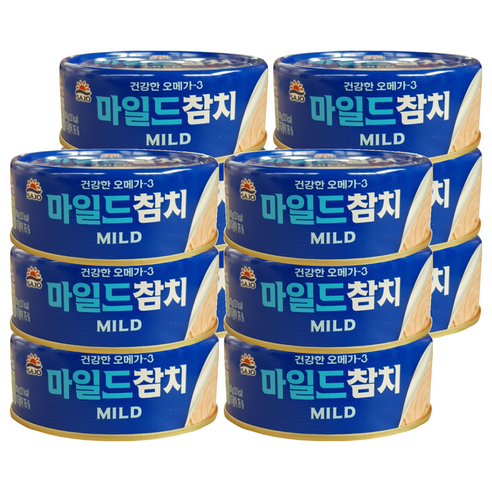 사조참치 사조해표 사조참치 마일드 통조림, 210g, 12개