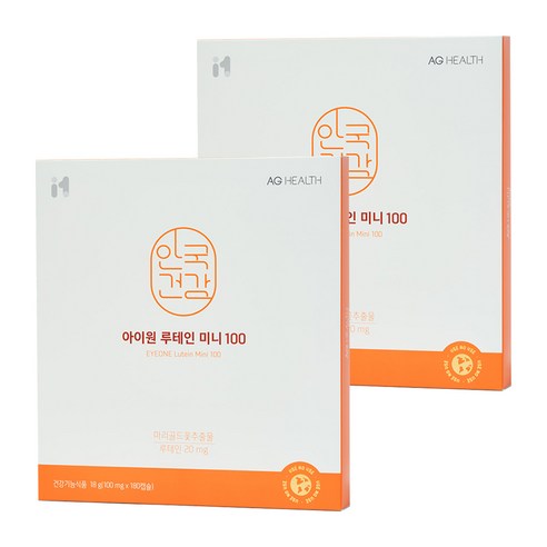 안국건강 아이원 루테인 미니 100, 180정, 2개