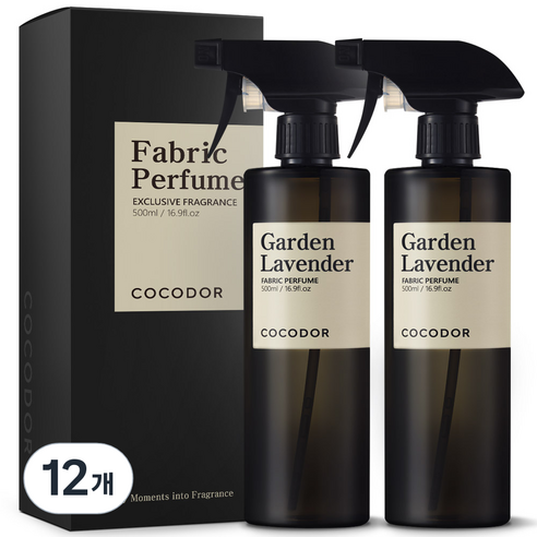 코코도르 룸 앤 패브릭 퍼퓸 섬유탈취제, 500ml, 12개, 가든라벤더