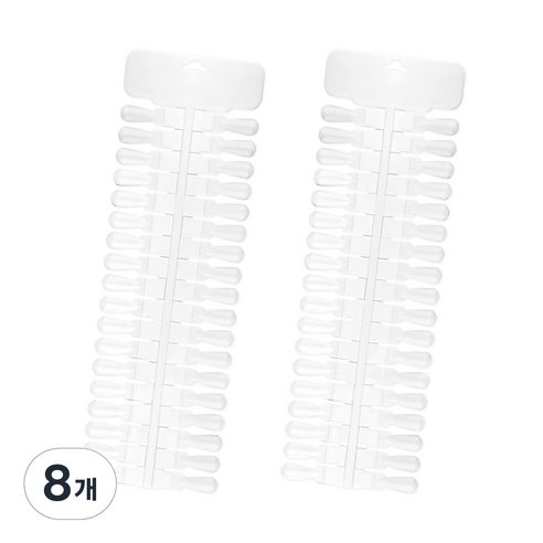 분리형 칼라 네일 차트 36p, 클리어, 8개