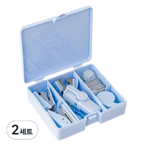 꼬까 스테이플러 종합 세트, 블루, 2세트