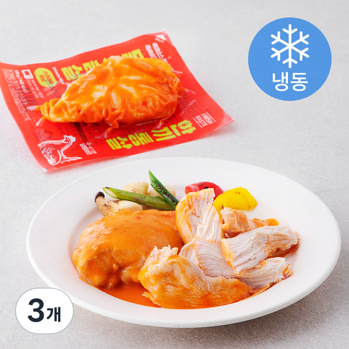 한끼통살 닭가슴살 스리라차마요 (냉동), 100g, 3개