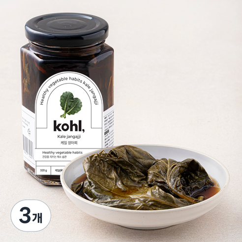 콜 케일 장아찌, 320g, 3개