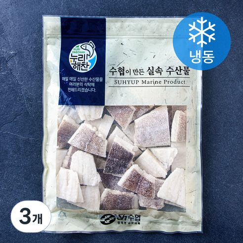 누리해찬 수협 실속 미니 가자미살 (냉동), 3개, 1kg