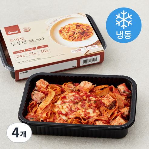 식스밀 토마토 두부면 파스타 (냉동), 340g, 4개