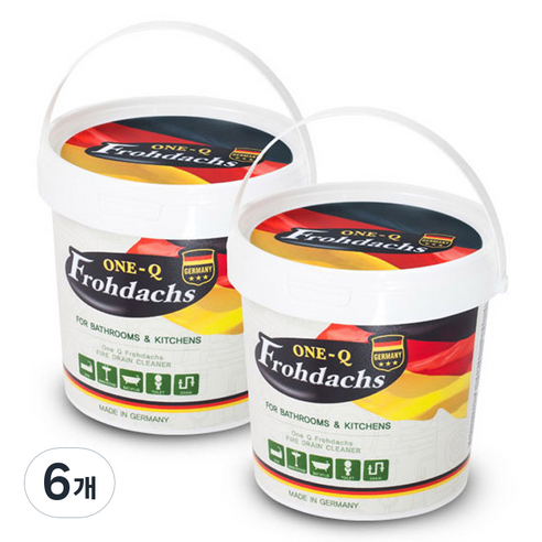 프로닥스 원큐 다용도 발포 클리너 배관 변기 세정제, 1kg, 6개