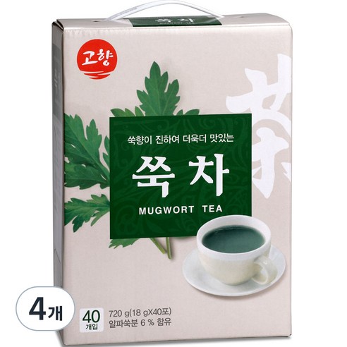 고향 쑥차, 40개입, 4개