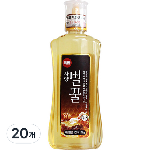 고려 사양 벌꿀, 1kg, 20개