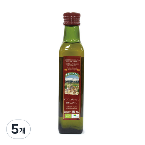 에치낙 유기농엑스트라버진 올리브유, 250ml, 5개