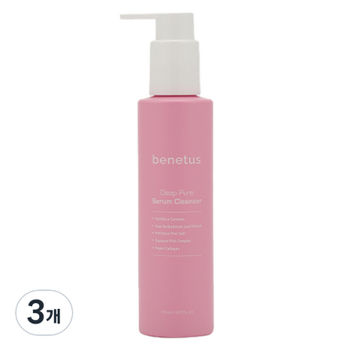 베네투스 딥 퓨어 세럼 클렌저, 3개, 150ml