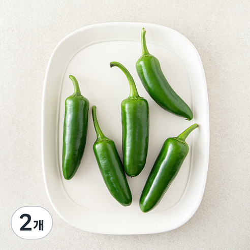 할라피뇨 고추, 2개, 200g