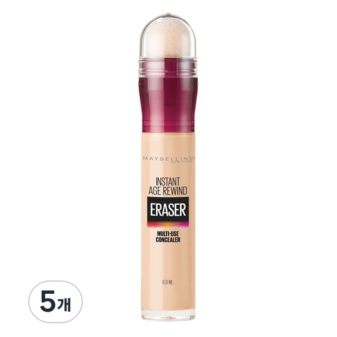 메이블린 뉴욕 에이지 리와인드 스틱 컨실러 6ml, 미디엄, 5개