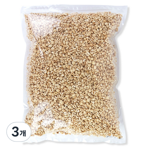 우리가스토리 밀쌀튀밥 뻥튀기, 500g, 3개