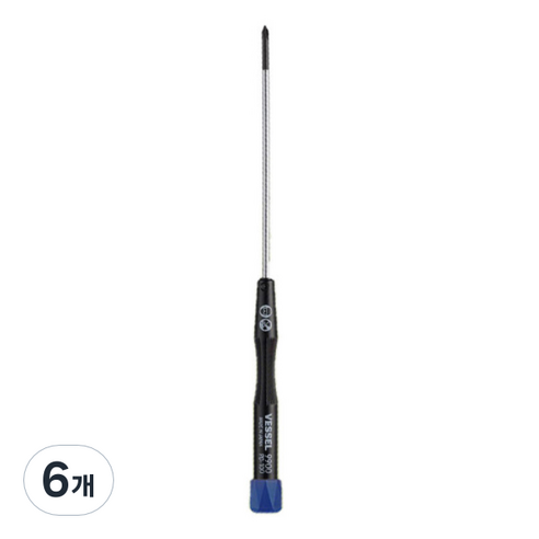 베셀 9900 정밀 십자 드라이버 0 x 100 mm, 6개