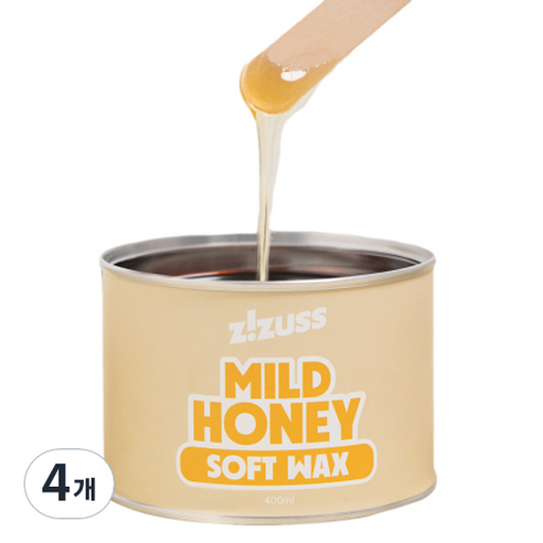 지저쓰 소프트왁스 마일드허니, 400ml, 4개