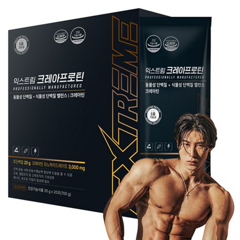 익스트림 크레아프로틴 단백질보충제 20p, 1개, 700g