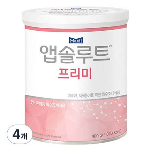 매일유업 앱솔루트 프리미 분유, 400g, 4개 400g × 4개, 400g × 4개 섬네일