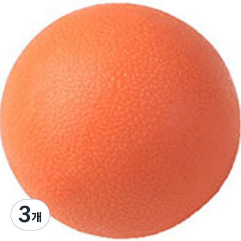 휴대용 발마사지 볼, 오렌지, 3개