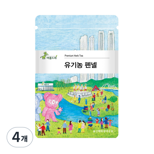 아름드레 삼각티백 유기농 펜넬, 1.2g, 25개입, 4개
