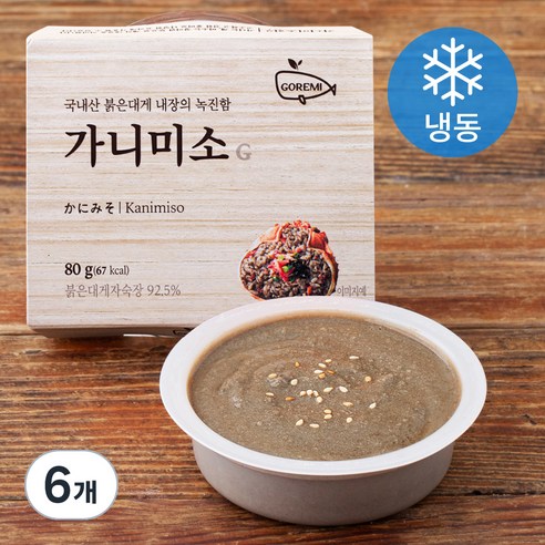 고래미 가니미소G (냉동), 80g, 6개