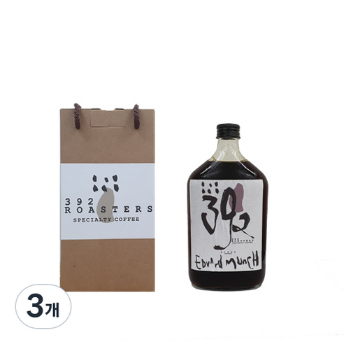 392로스터스 콜드브루 에드바르드 뭉크 더치커피, 450ml, 1개입, 3개