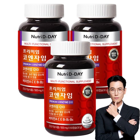 뉴트리디데이 프리미엄 코엔자임 Q10, 60정, 3개