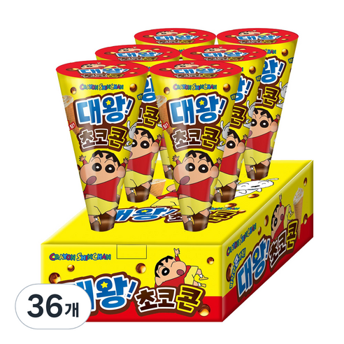 짱구 대왕 초코콘, 30g, 36개