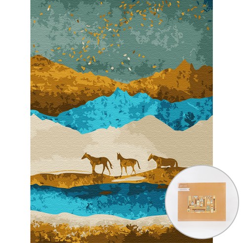 아트조이 DIY 명화그리기 30 x 40 cm, 가을길, 1개