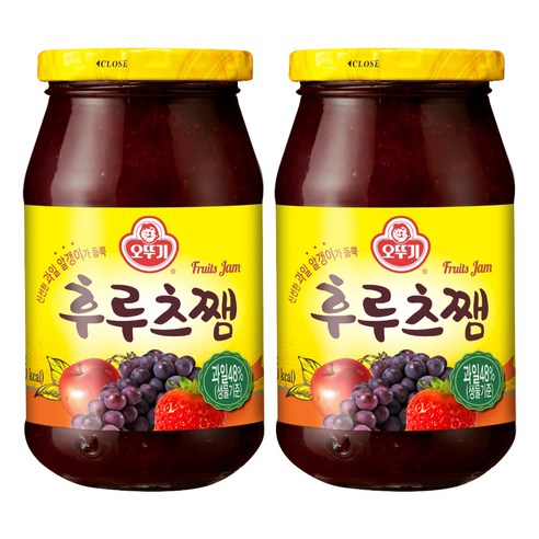 오뚜기 후르츠쨈, 850g, 2개