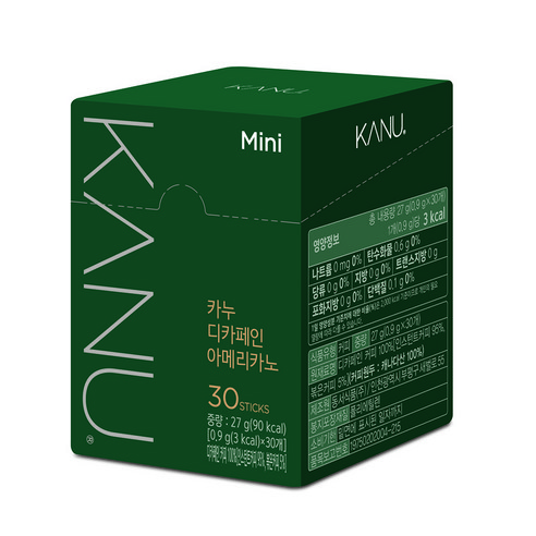 카누바리스타페블 추천 카누 미니 디카페인 아메리카노 원두커피스틱, 900mg, 30개입, 1개 (인기 브랜드 순위, 가격 비교)