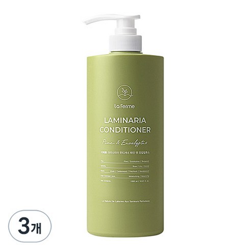 라페름 라미나리아 컨디셔너 파인 앤 유칼립투스, 3개, 1000ml