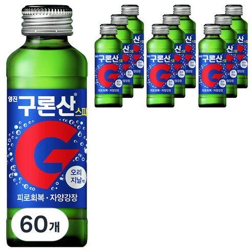 해태음료 영진 구론산 탄산 스파클링 오리지날, 150ml, 60개