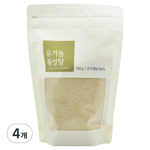 올가홀푸드 황설탕, 4개, 500g