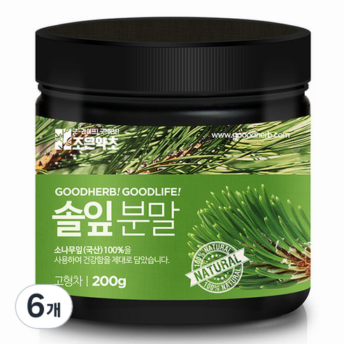 조은약초 솔잎 분말, 6개, 200g
