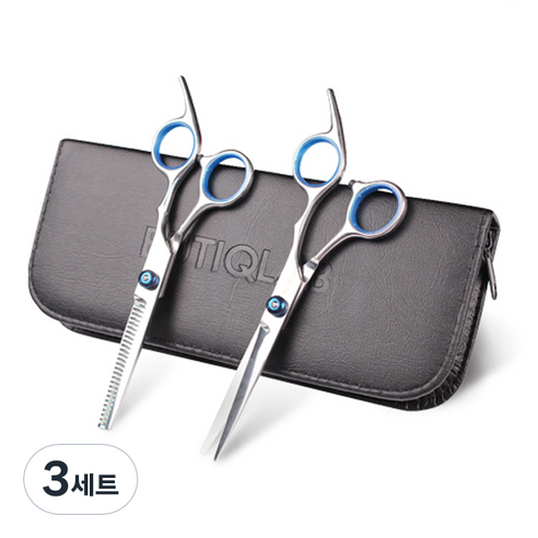 뷰티끄랩 프리미엄 미용가위 세트, 혼합색상, 3개
