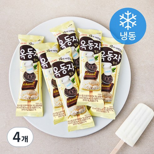 옥동자 밀크 (냉동), 70ml, 6개입, 4개