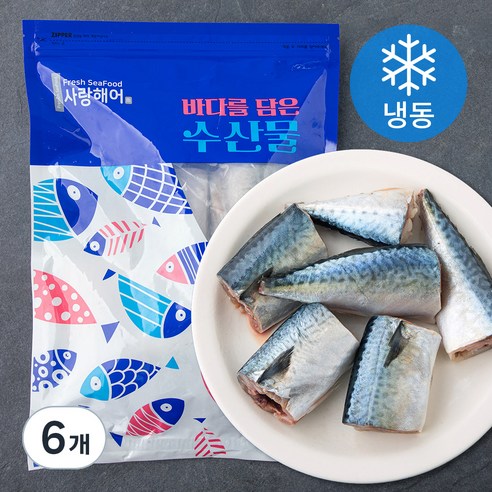 사랑해어 간편한 고등어 조림 (냉동), 400g, 6개