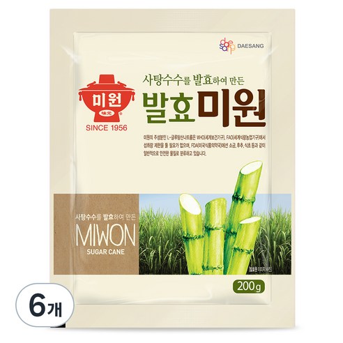 미원 대상 발효, 200g, 6개