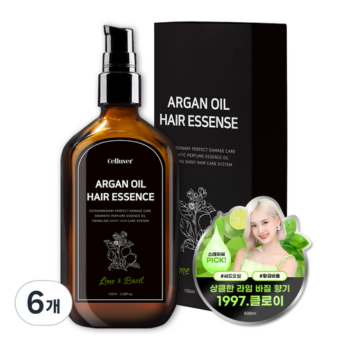 셀러버 아르간 퍼퓸 헤어오일 클로이, 6개, 100ml