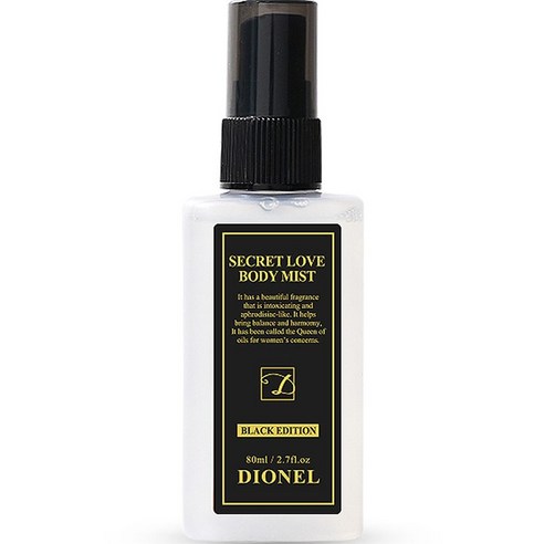 디오넬 시크릿러브 바디미스트 블랙에디션, 1개, 80ml